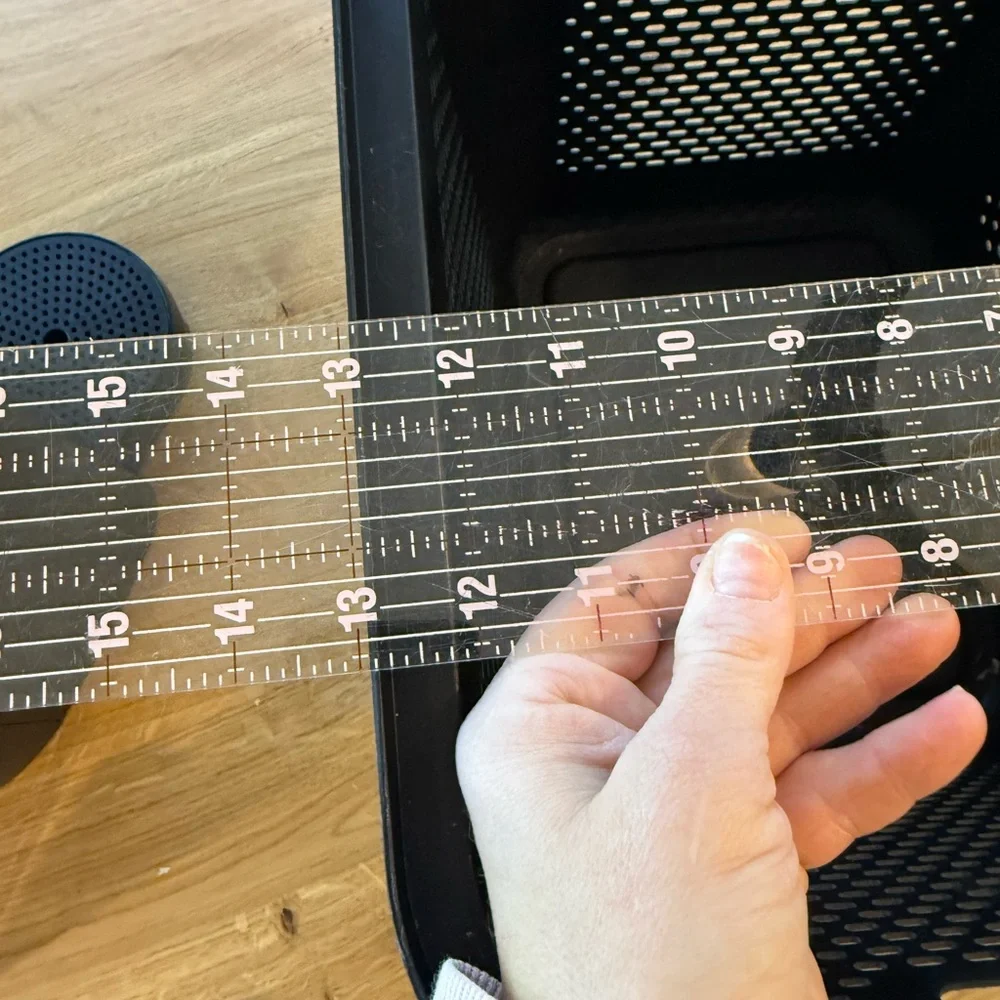 Mainstays Perforated Black Bin